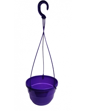 Кашпо 23 см подвесное для цветов 4,3 литра фиолет Украина