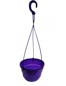 Кашпо 20 см подвесное для цветов 3 литра фиолет Украина